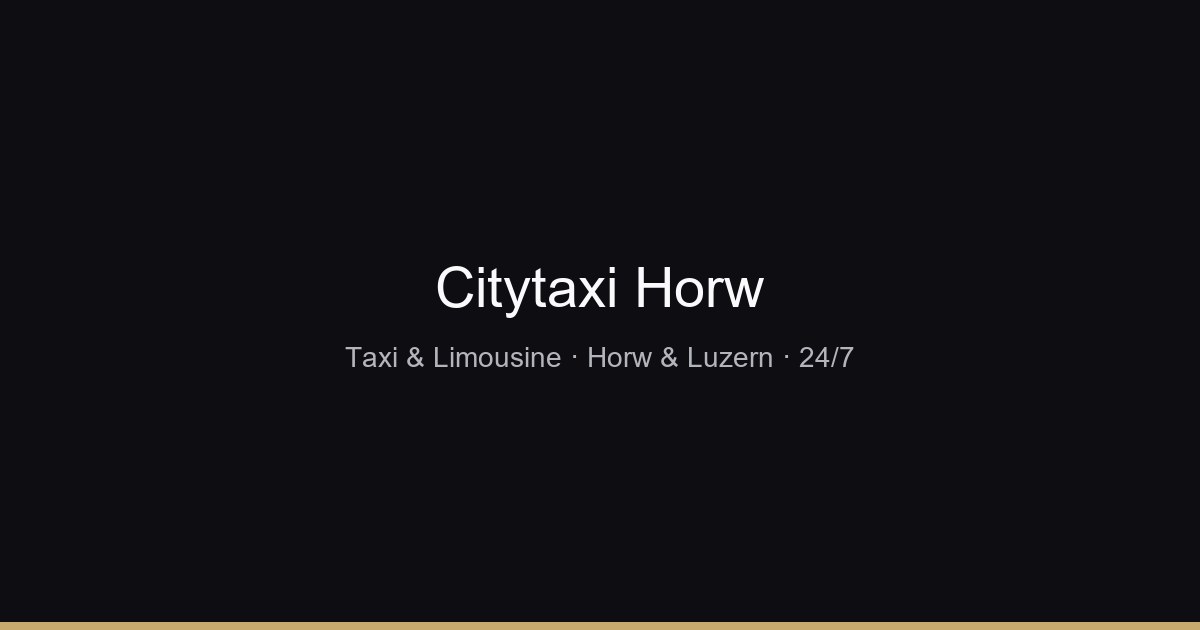 Erfahrener Fahrer von Citytaxi Horw – Ihr Taxi- und Limousinenservice in Horw und Luzern